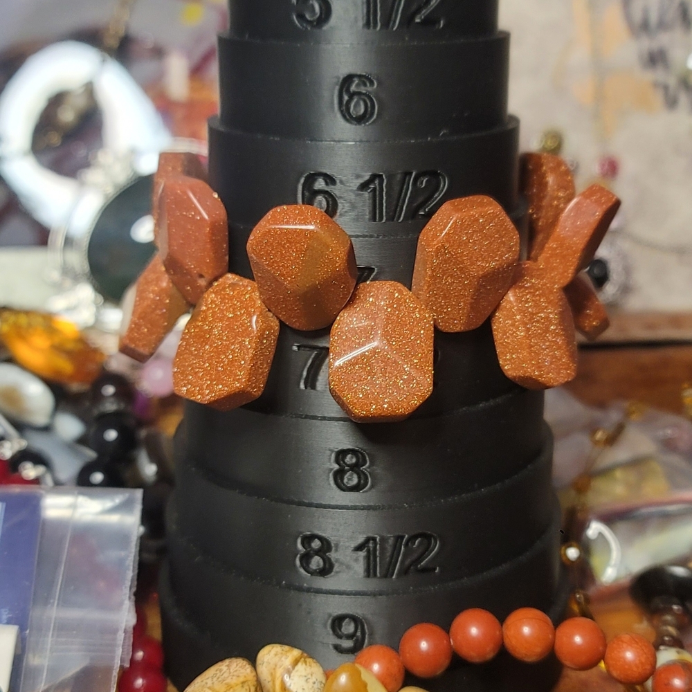 Chunky Goldstone Beaded Bracelet